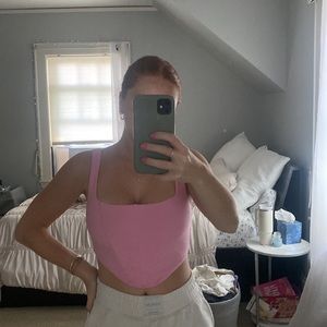 Princess Polly pink corset top